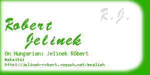 robert jelinek business card